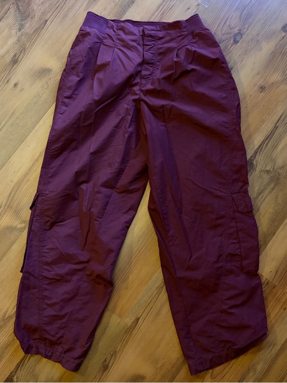 Free People FP Movement burgundy Memorize Me High waist Pants L